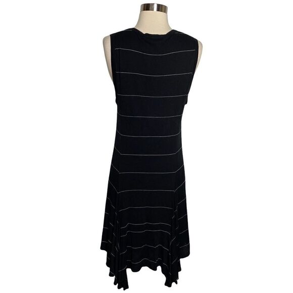 ALC Womens Striped Dress Size Medium Black White Sleeveless Lined Pullover - Picture 3 of 7